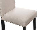 CRISPIN NATURAL BEIGE COUNTER CHAIR- (2/Ctn) - Winder Mattress & Furniture
