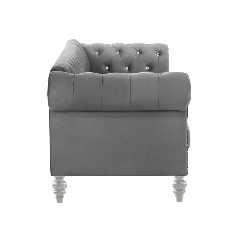 EMMA CRYSTAL CHAIR-GRAY - Winder Mattress & Furniture