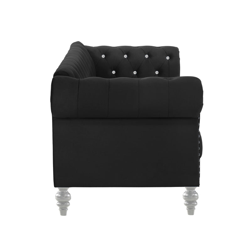 EMMA CRYSTAL CHAIR-BLACK - Winder Mattress & Furniture