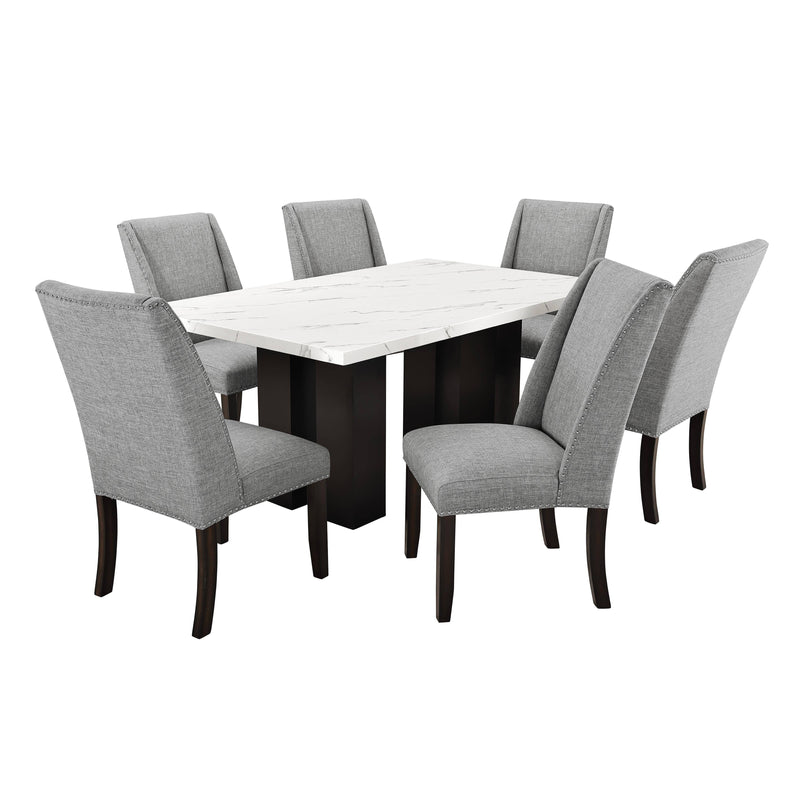 FAUST DINING CHAIR (2 PER CARTON)-GRAY - Winder Mattress & Furniture