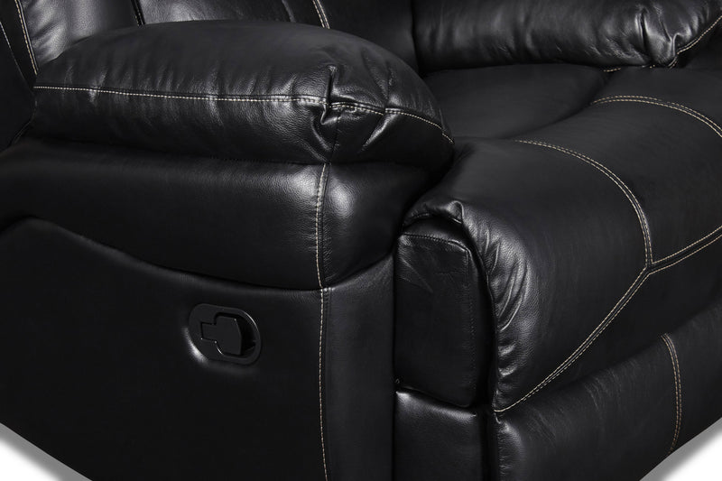 FLYNN GLIDER RECLINER-BLACK - Winder Mattress & Furniture