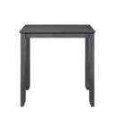 HESTON 36" STORAGE COUNTER TABLE SET W/2 CHAIRS-GRAY - Winder Mattress & Furniture