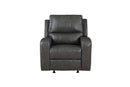 LINTON LEATHER GLIDER RECLINER W/ PWR FR-GRAY - Winder Mattress & Furniture