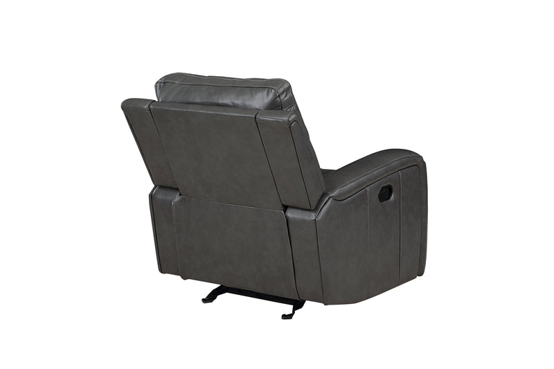 LINTON LEATHER GLIDER RECLINER W/ PWR FR-GRAY - Winder Mattress & Furniture