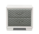 LUXOR NIGHTSTAND-WHITE - Winder Mattress & Furniture