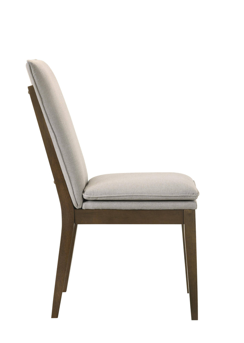 MAGGIE DINING CHAIR W/NATURAL CUSHION-WALNUT - Winder Mattress & Furniture