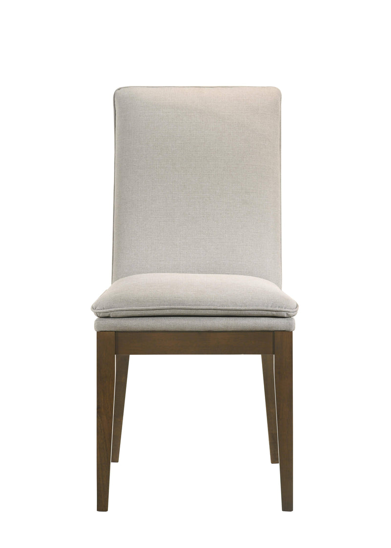 MAGGIE DINING CHAIR W/NATURAL CUSHION-WALNUT - Winder Mattress & Furniture