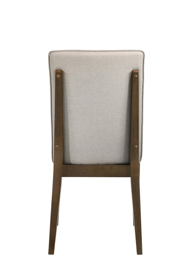 MAGGIE DINING CHAIR W/NATURAL CUSHION-WALNUT - Winder Mattress & Furniture