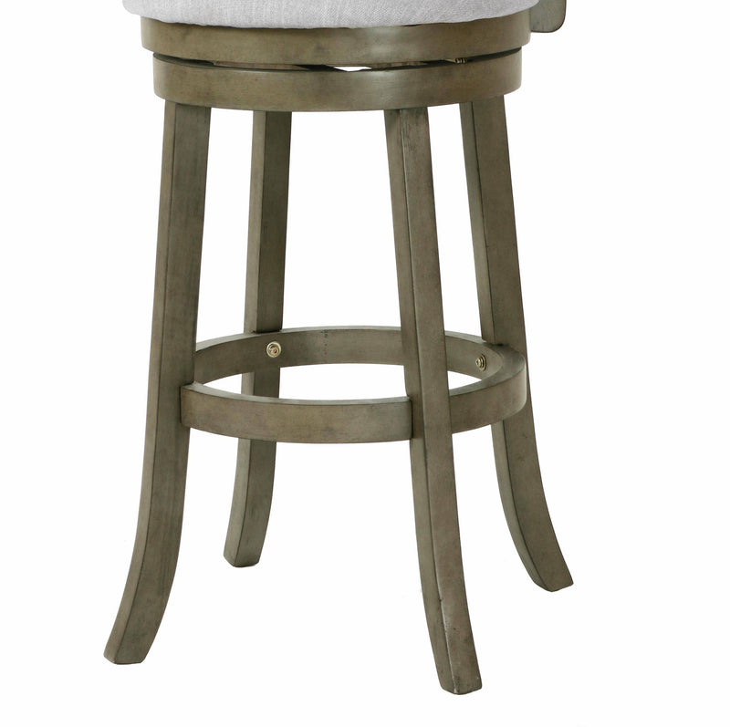 MANCHESTER 29" BAR STOOL-ANT GRAY W/FABRIC SEAT - Winder Mattress & Furniture