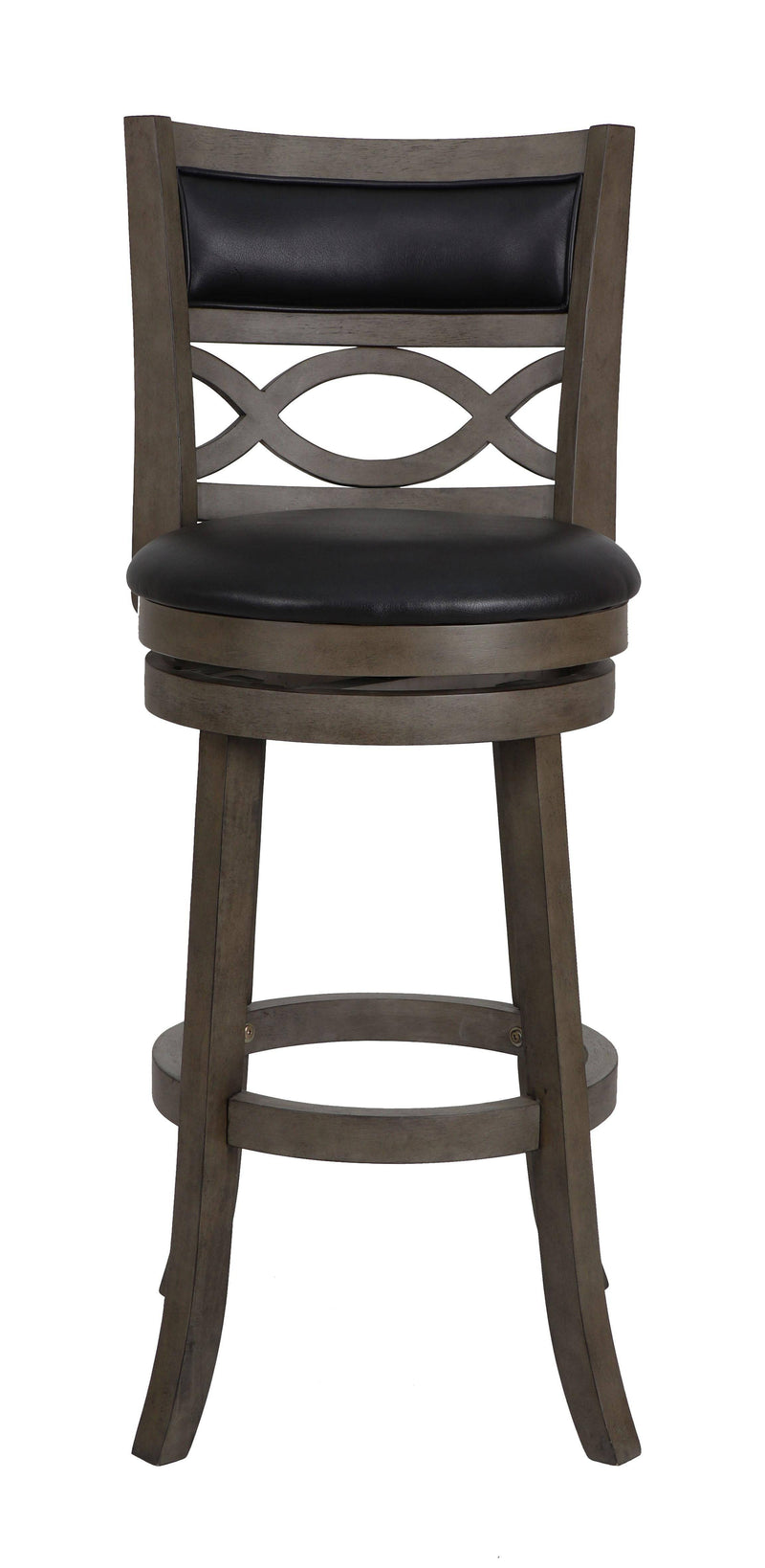 MANCHESTER 29" BAR STOOL-ANT GRAY W/PU SEAT - Winder Mattress & Furniture