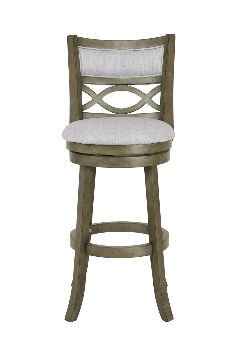 MANCHESTER 29" BAR STOOL-ANT GRAY W/FABRIC SEAT - Winder Mattress & Furniture