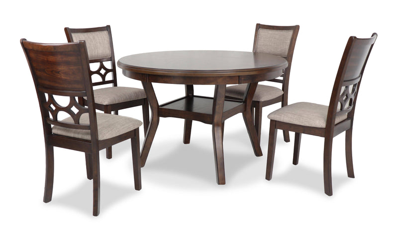 MITCHELL 5 PC DINING SET-CHERRY - Winder Mattress & Furniture