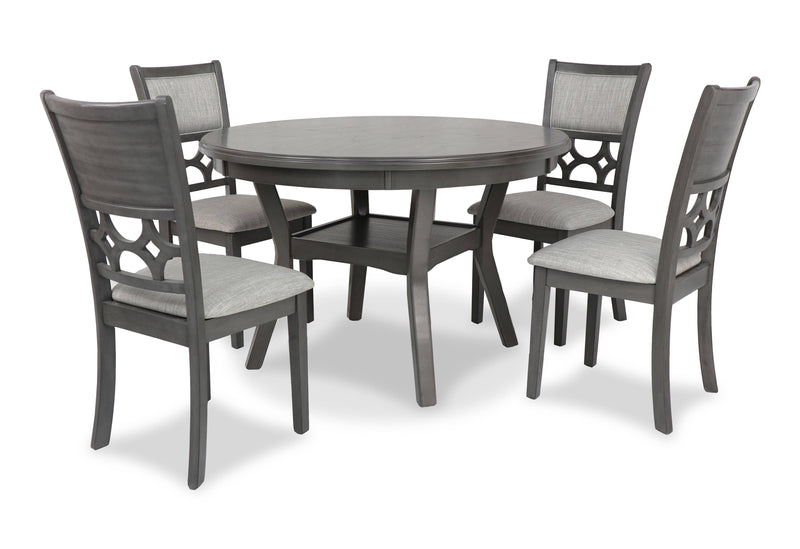 MITCHELL 5 PC DINING SET-GRAY - Winder Mattress & Furniture