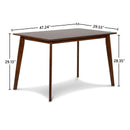 MOROCCO 47" RECTANGLE DINING TABLE-WALNUT BROWN - Winder Mattress & Furniture