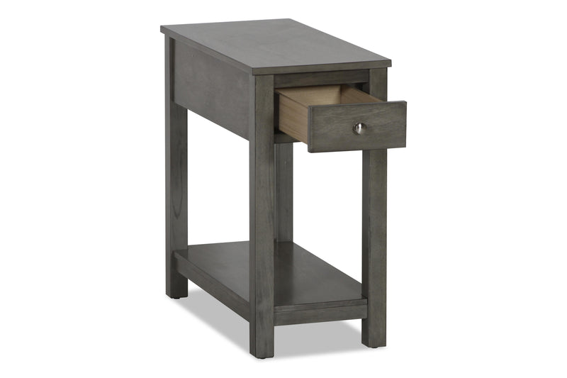 NOAH  END TABLE WITH DRAWER-GRAY - Winder Mattress & Furniture