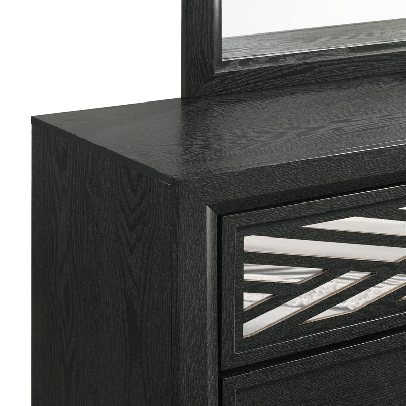 OBSIDIAN DRESSER-BLACK - Winder Mattress & Furniture