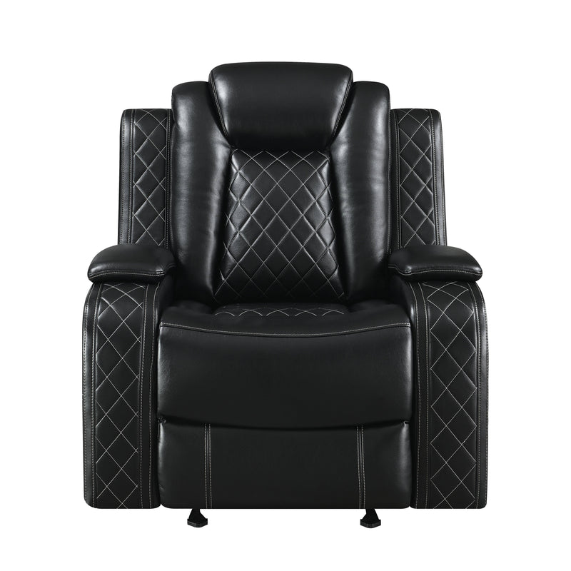 ORION GLIDER RECLINER-BLACK - Winder Mattress & Furniture