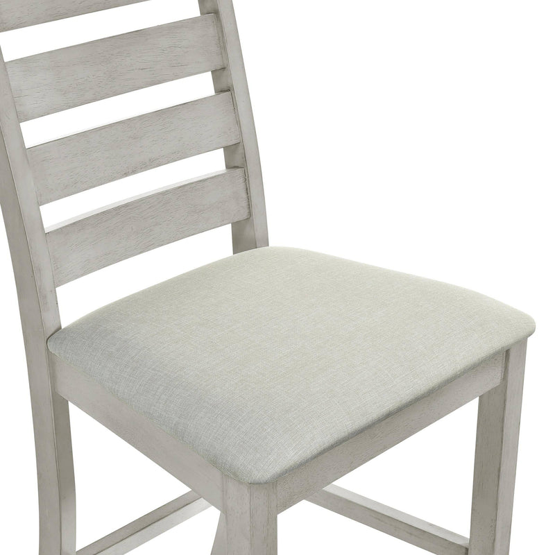 PASCAL  LADDERBACK COUNTER CHAIR (2 Per Carton)-DRIFTWOOD - Winder Mattress & Furniture