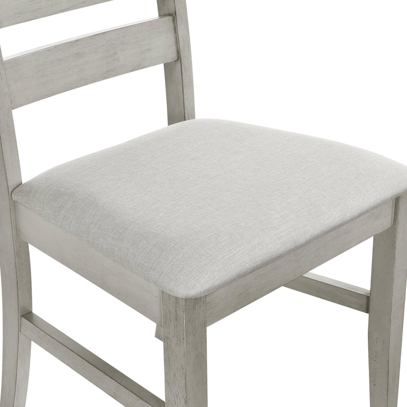 PASCAL LADDERBACK DINING CHAIR (2 Per Carton)-DRIFTWOOD - Winder Mattress & Furniture