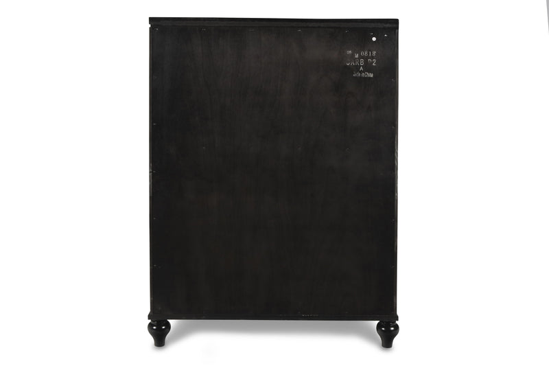 VALENTINO CHEST-BLACK - Winder Mattress & Furniture