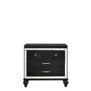 VALENTINO NIGHTSTAND-BLACK - Winder Mattress & Furniture