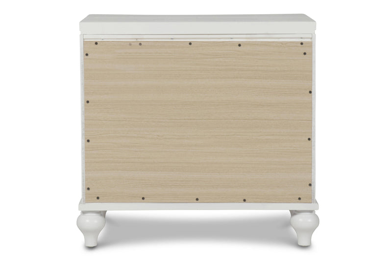 VALENTINO NIGHTSTAND-WHITE - Winder Mattress & Furniture