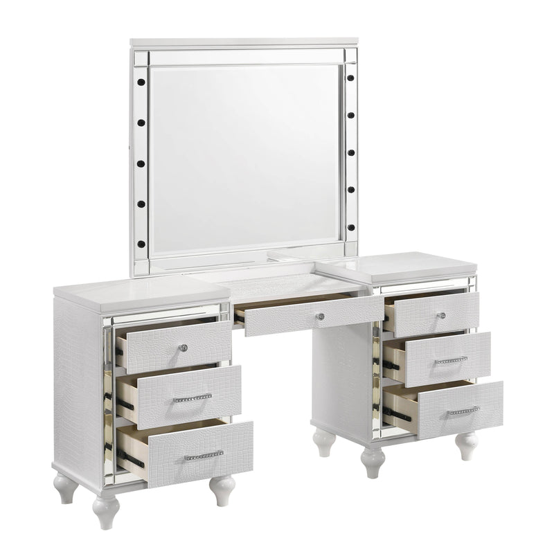 VALENTINO VANITY TABLE-WHITE - Winder Mattress & Furniture