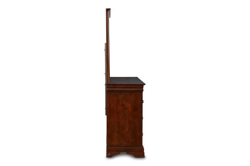 VERSAILLES LANDSCAPE MIRROR- BORDEAUX - Winder Mattress & Furniture