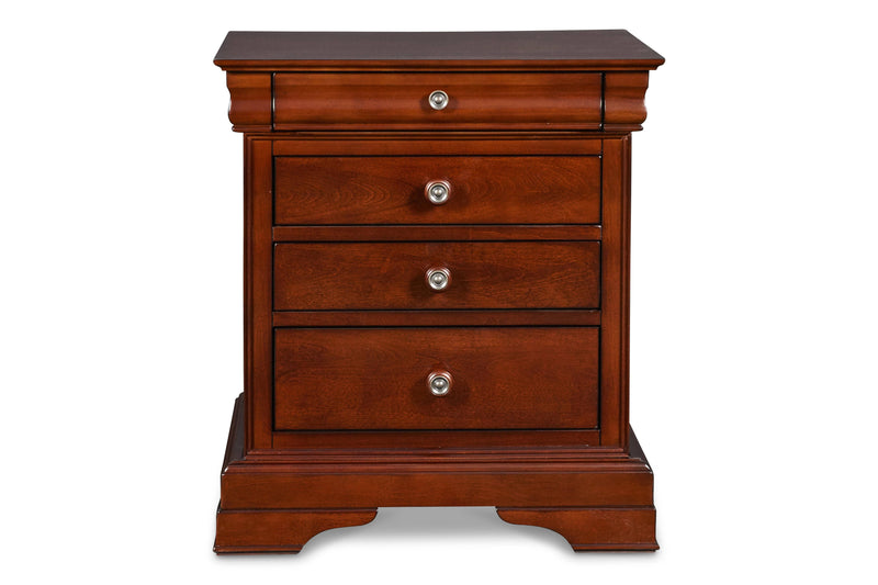 VERSAILLES NIGHTSTAND- BORDEAUX - Winder Mattress & Furniture