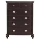 Marston 5 Drawer Chest in Dark Cherry 2615DC-9