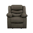 Discus Double Reclining Chair in Brown 9526BR-1