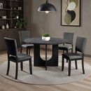 Oberto 5 Pc Round Dining Table Set