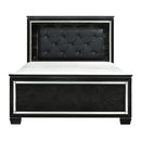 Allura King Panel Bed in Black 1916KBK-1EK*