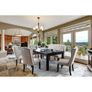 Sania 7 Pc Dining Table Set Solid Wood