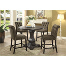 Izzy Gray/Antique Black Counter Ht. Chair, Gray (2/CTN)