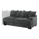 Worchester Right Side 2-Seater in Gray 9857DG-2R