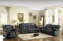 Laurelton Double Reclining Sofa in Charcoal 9636CC-3