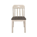 Clover Side Chair in White & Gray (Set of 2)
