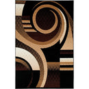 Blitar Brown Black, Brown Cream, & Gray 5' X 7' Area Rug