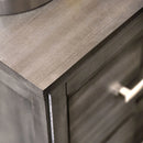 Berenice Espresso Night Stand White, Gray, & Espresso