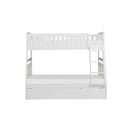 Galen Twin/Full Bunk Bed w/ Twin Trundle in White B2053TFW-1*R