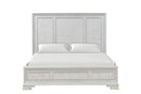 Stella Mia 4 Pc 5 Pc Queen Bedroom Set White & White
