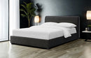 Vertham E.King, Full, & Queen Bed White & Black - Winder Mattress & Furniture