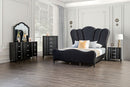 Melodi Parc E.King & Queen Bed Black & Silver - Winder Mattress & Furniture