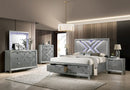 Emmeline 4 & 5 Piece Queen Bedroom Set Gray & White - Winder Mattress & Furniture