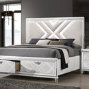 Emmeline 4 & 5 Piece Queen Bedroom Set Gray & White - Winder Mattress & Furniture