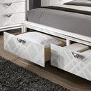 Emmeline 4 & 5 Piece Queen Bedroom Set Gray & White - Winder Mattress & Furniture