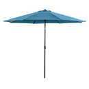 Mora 11' Outdoor Umbrella + 21" Round Base - Winder Mattress & Furniture