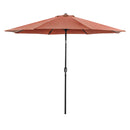 Mora 11' Outdoor Umbrella + 21" Round Base - Winder Mattress & Furniture