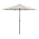 Mora 11' Outdoor Umbrella + 21" Round Base - Winder Mattress & Furniture